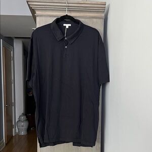 James Perse Men's Navy Polo Shirt 100% Cotton